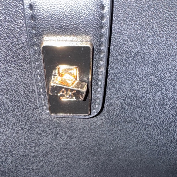 Anne Klein Black Mini crossbody Bag with Gold Accents - Picture 8 of 13